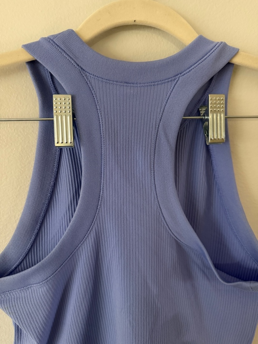 Athleta Lavender Ribbed High-Neck Racerback Tank - Picture 3 of 3